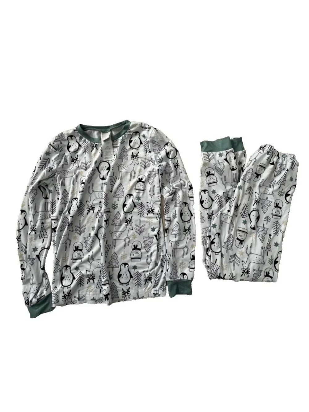 Jellifish Kids Boy's Penguin Print Pyjama Set Sz 10-12 ( L )